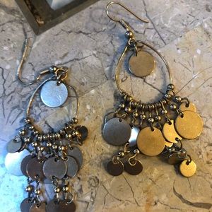 Gold Gypsy style earrings